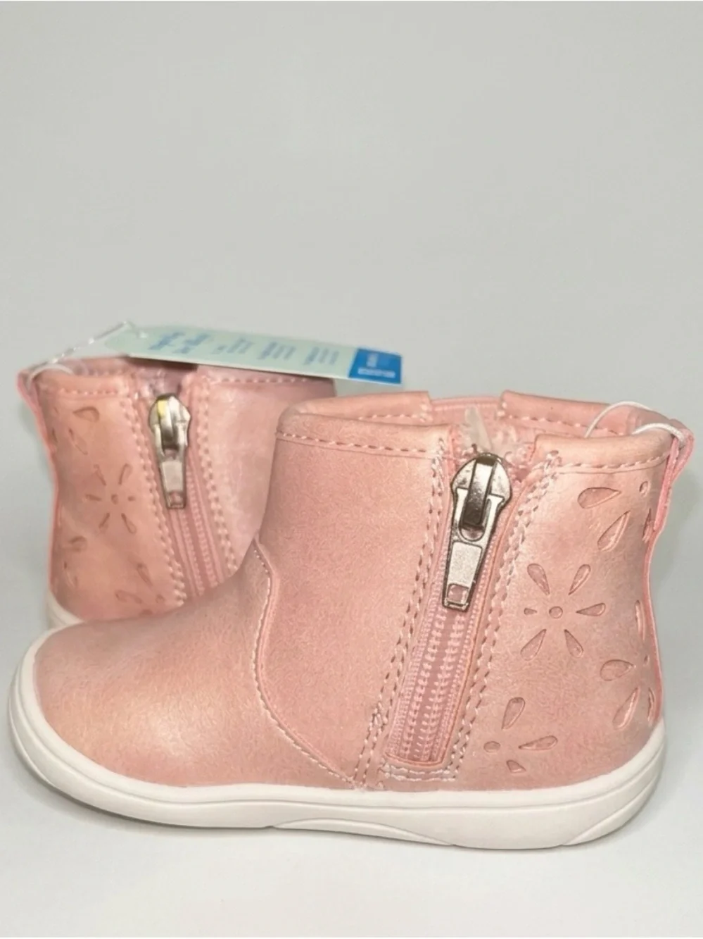 Stride Rite Pink Glitter Ankle Boots for Kids